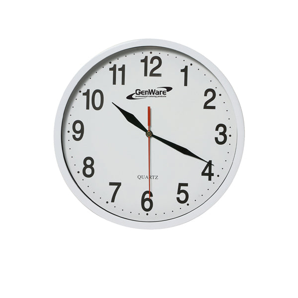 Wall Clock White 24cm Dia pack of 1