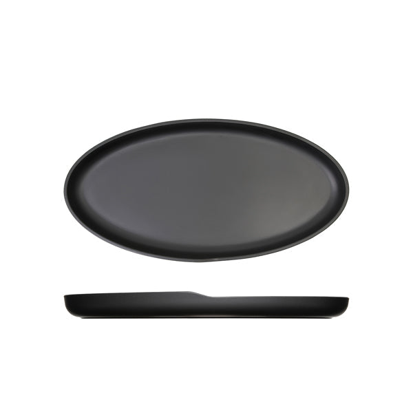 Black Copenhagen Oval Melamine Dish 40 x 20cm pack of 1