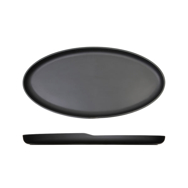 Black Copenhagen Oval Melamine Dish 47.5 x 24cm pack of 1