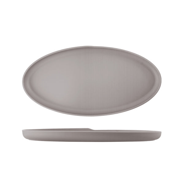 Sand Brown Copenhagen Oval Melamine Dish 47.5 x 24cm pack of 1