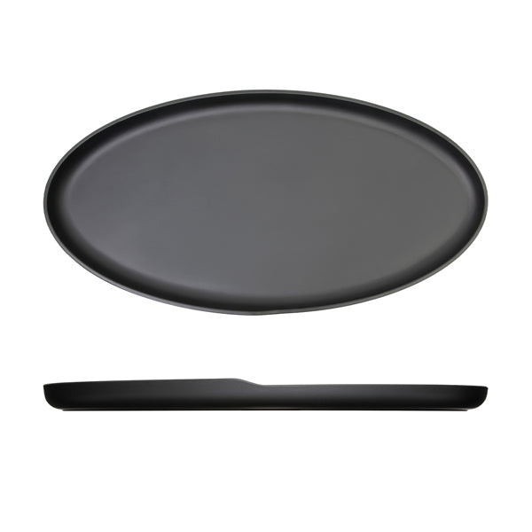 Black Copenhagen Oval Melamine Dish 55 x 27.5cm pack of 1