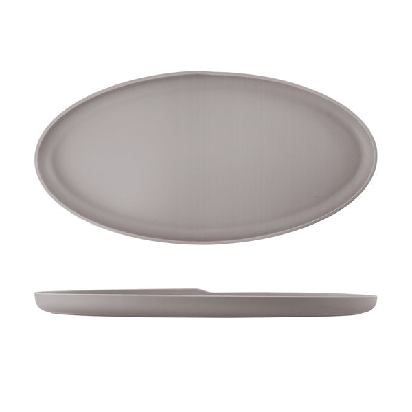 Sand Brown Copenhagen Oval Melamine Dish 55 x 27.5cm pack of 1