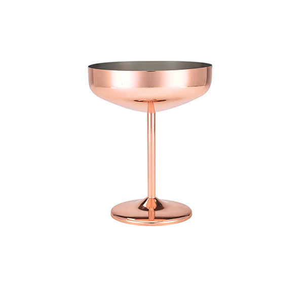 GenWare Copper Plated Cocktail Coupe Glass 30cl/ 10.5oz pack of 1