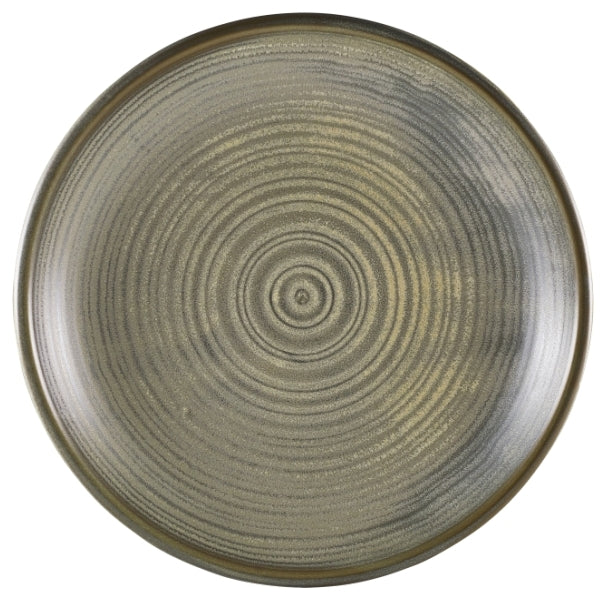 Terra Porcelain Matt Grey Deep Coupe Plate 28cm pack of 3