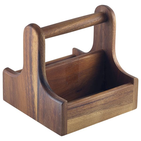 Small Dark Wood Table Caddy pack of 1