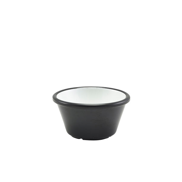 Two Tone Melamine Ramekin Black And White 59ml/ 2oz pack of 24