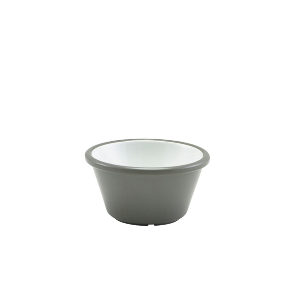 Two Tone Melamine Ramekin Grey And White 59ml/ 2oz pack of 24