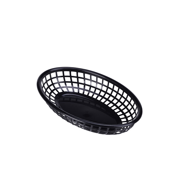 Fast Food Basket Black 23.5 x 15.4cm pack of 6