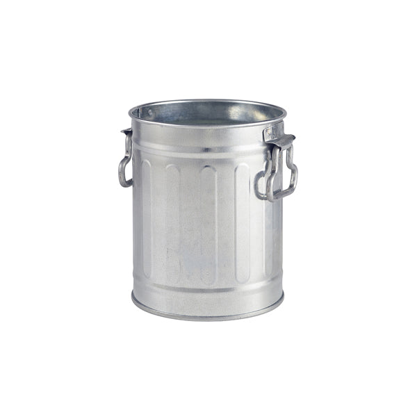 Miniature Galvanised Bin 8.5x11.2cm pack of 12