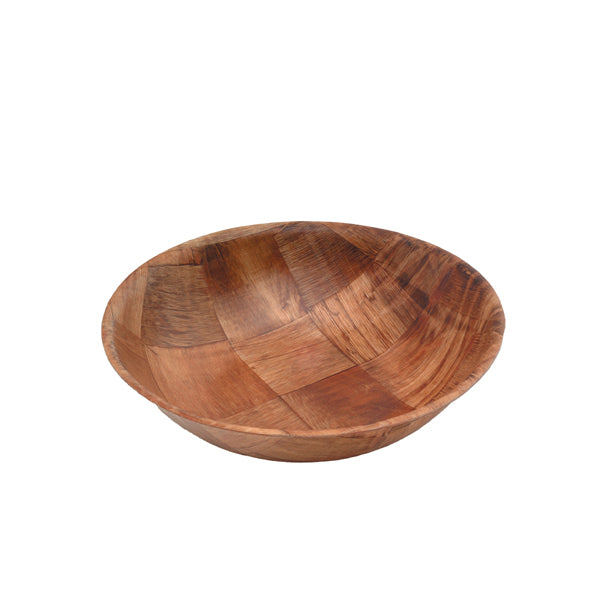 Woven Wood Bowls 6" Dia pack of 12