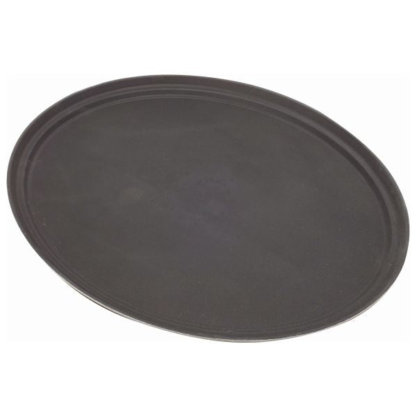 Gengrip 27" Oval Non-Slip Tray Black pack of 1