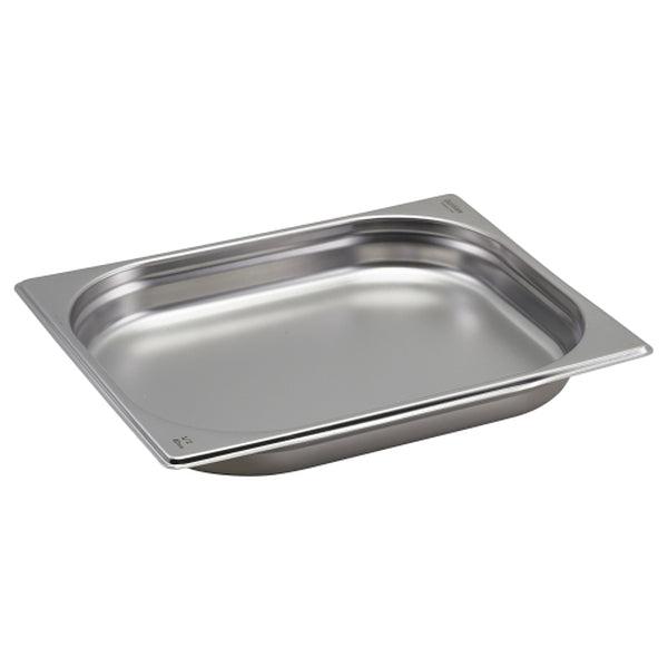 St/St Gastronorm Pan 1/2 - 40mm Deep pack of 1