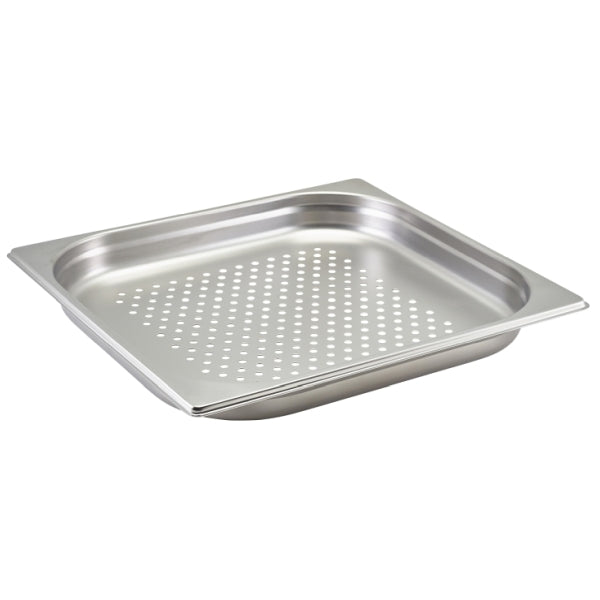 GenWare Perforated St/St Gastronorm Pan 2/3 - 40mm Deep pack of 1