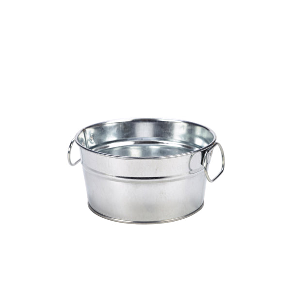 Galvanised Steel Serving Bucket 15 x 8cm pack of 6