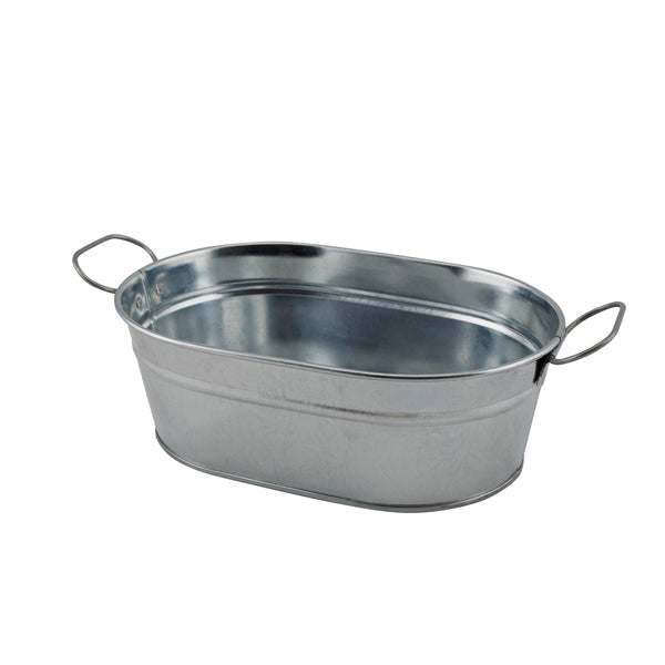 Galvanised Steel Serving Bucket 23 x 15 x 7cm pack of 6