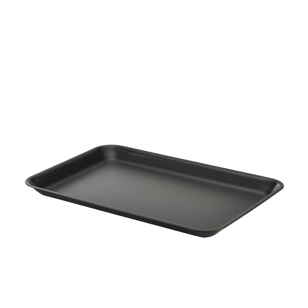 Galvanised Steel Tray 31.5x21.5x2cm Matt Black pack of 1