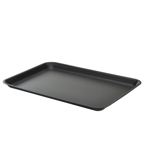 Galvanised Steel Tray 37x26.5x2cm Matt Black pack of 1