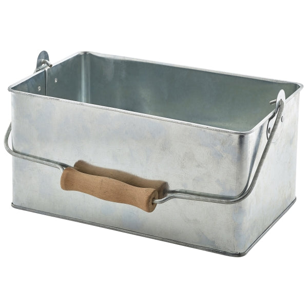 Galvanised Steel Rectangular Table Caddy 24.5x15.5x12.5cm pack of 1