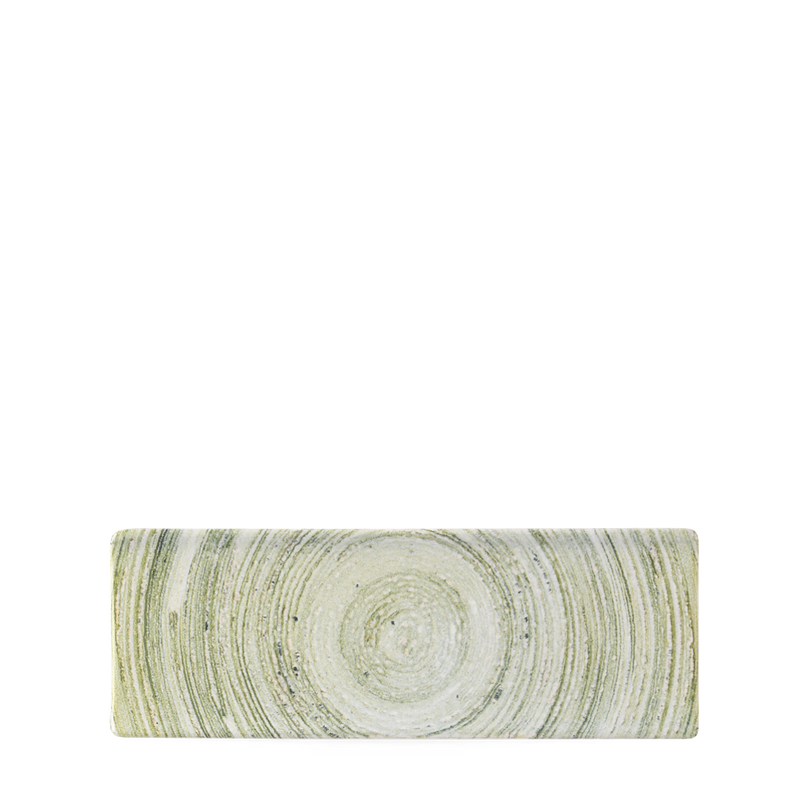 Elements Fern Oblong Plate 25X9Cm Box 6