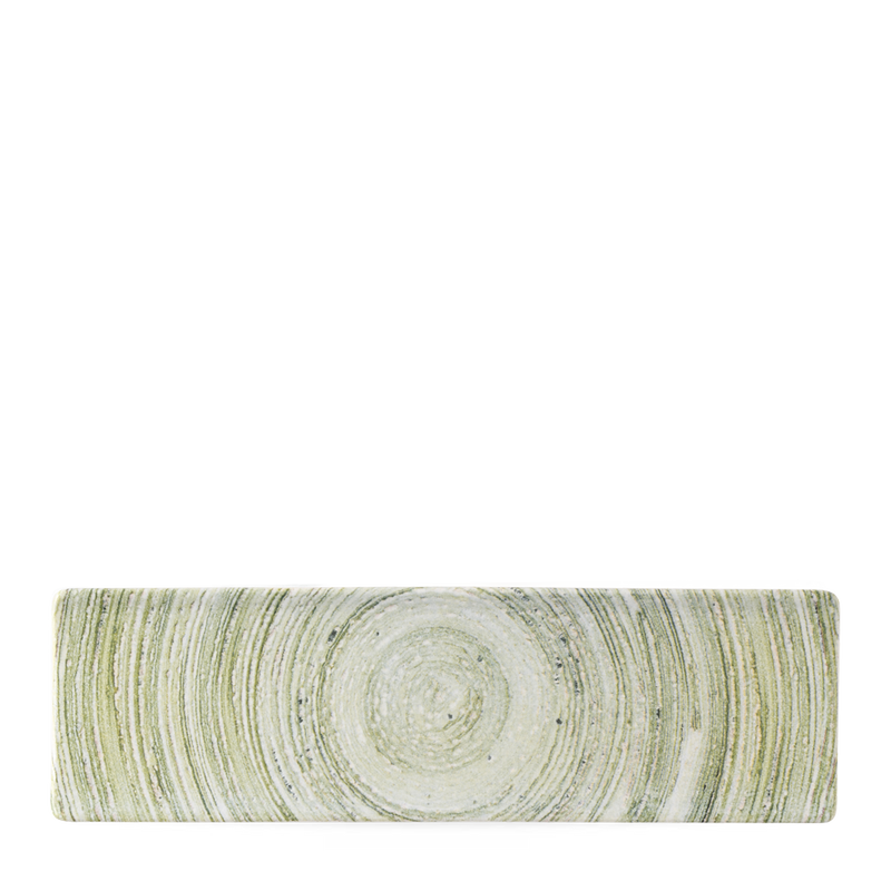 Elements Fern Oblong Plate 30X9Cm Box 6