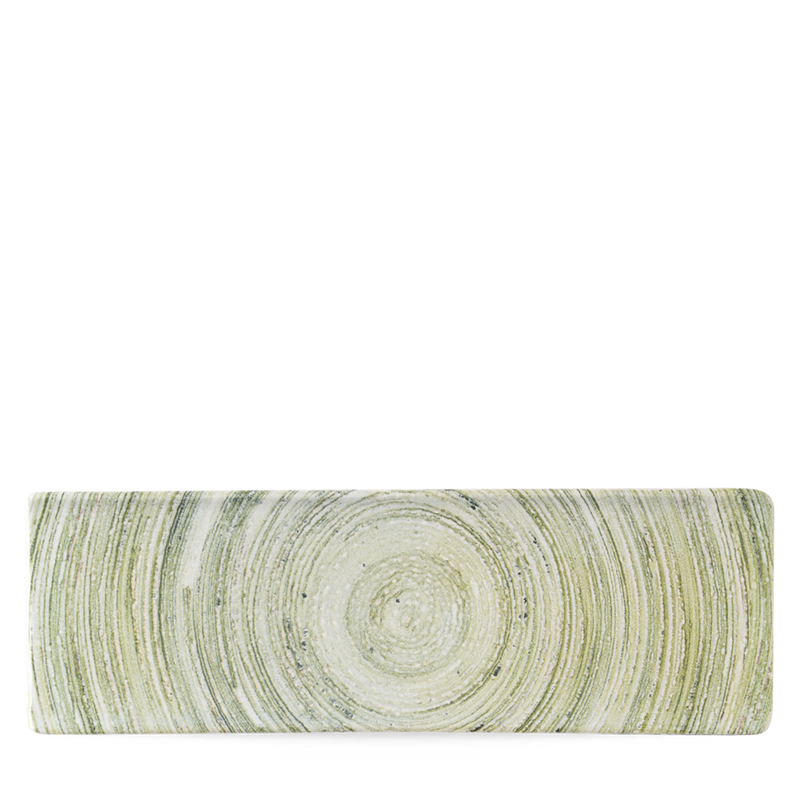 Elements Fern Oblong Plate 33X11Cm Box 6