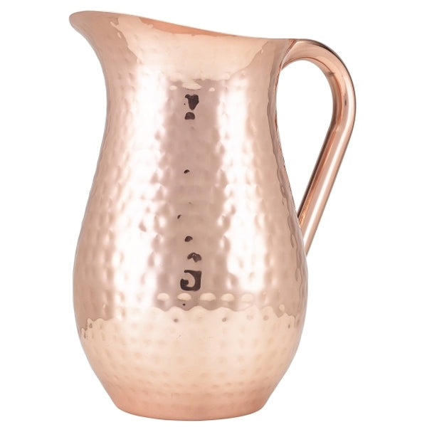 GenWare Hammered Copper Plated Water Jug 2L/ 67.6oz pack of 1