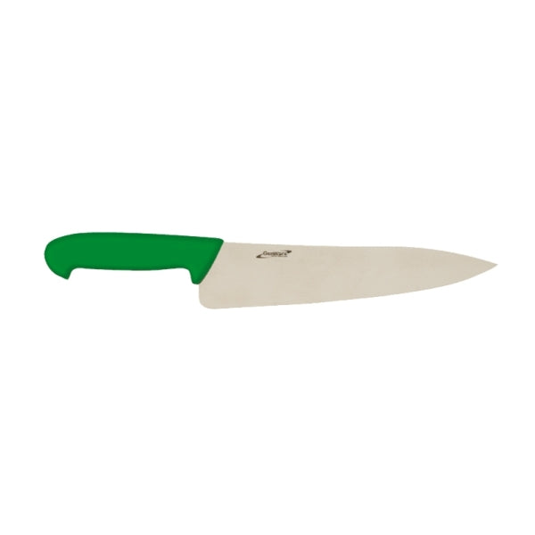 Genware 10'' Chef Knife Green pack of 1