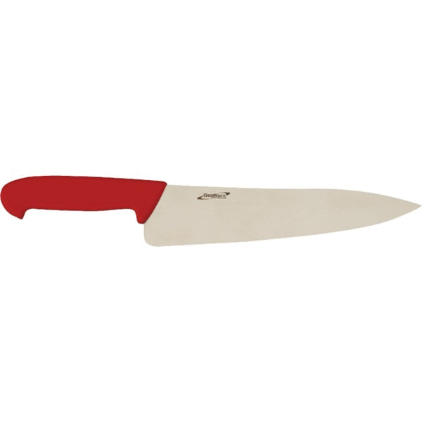 Genware 10'' Chef Knife Red pack of 1