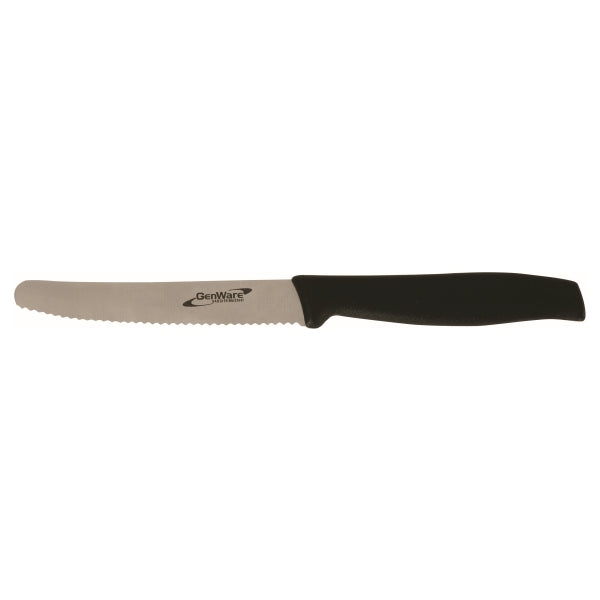 Genware 4" Tomato Knife (Serrated) pack of 1