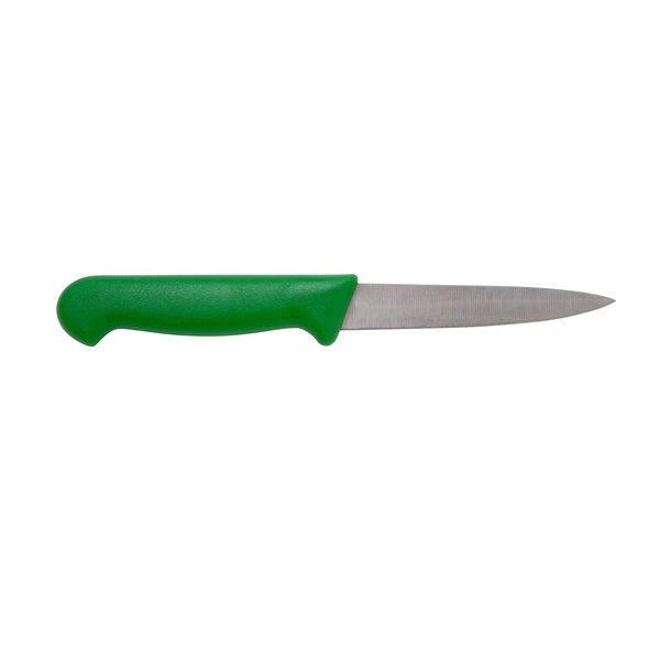 Genware 4" Vegetable Knife Green pack of 1