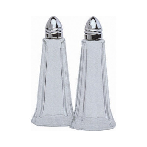 Glass Lighthouse Salt Shaker Silver Top pack of 1