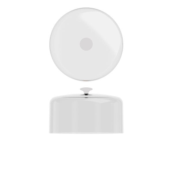 Clear PC Dome Lid With White Handle 26.5 x 16.2cm pack of 1