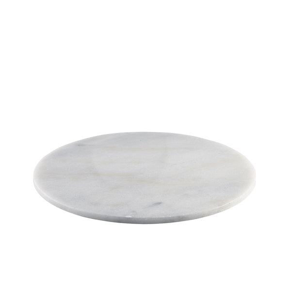 White Marble Platter 33cm Dia pack of 1