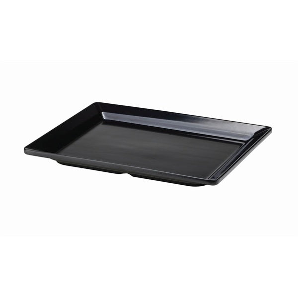 Black Melamine Platter GN 1/2 Size 32 X 26cm pack of 1