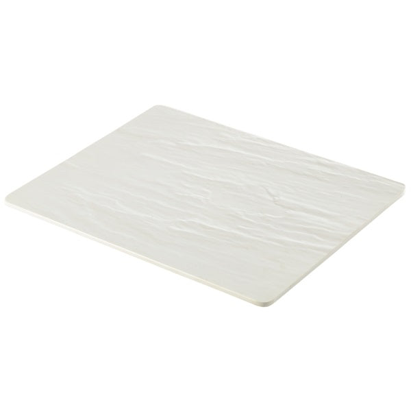 White Slate Melamine Platter GN 1/2 32.5x26.5cm pack of 1