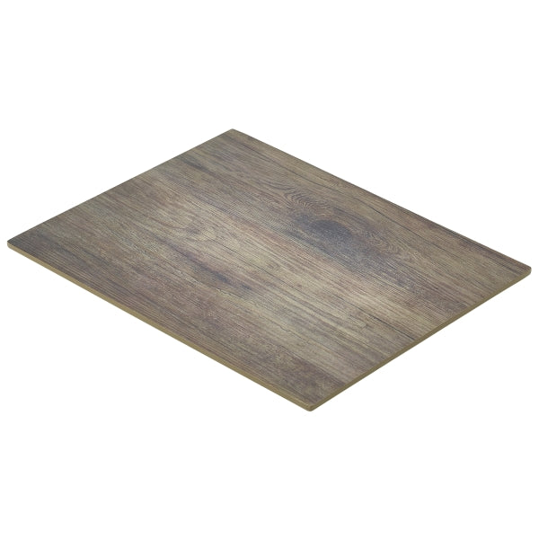 Wood Effect Melamine Platter GN 1/2 pack of 1