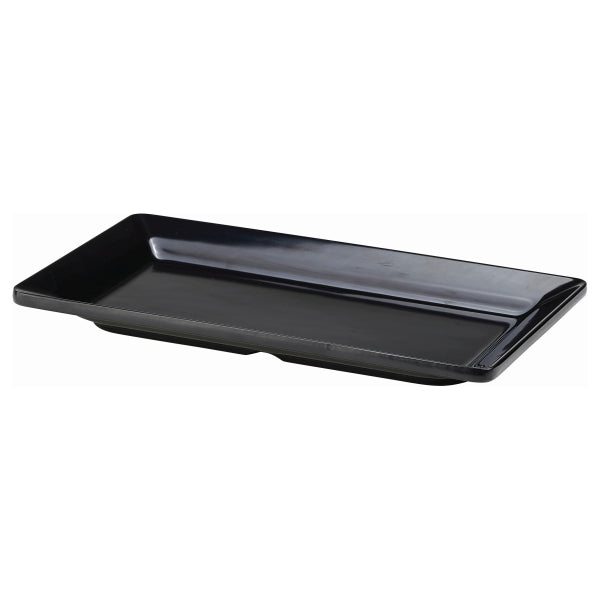 Black Melamine Platter GN 1/3 Size 32X17.5cm pack of 1