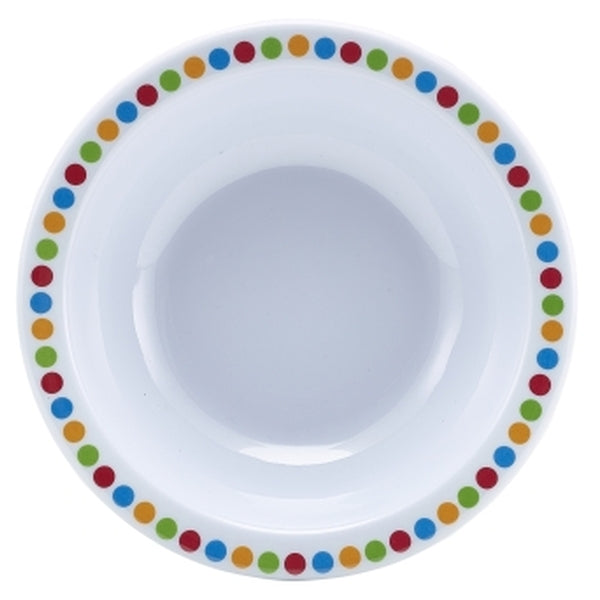 Genware Melamine 6" Bowl- Coloured Circles pack of 12