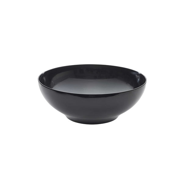 Black Melamine Round Buffet Bowl 25.7cm pack of 1