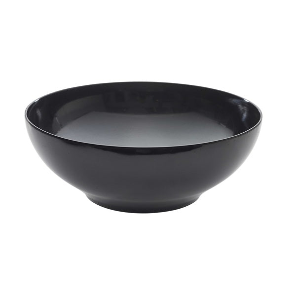 Black Melamine Round Buffet Bowl 35.5cm pack of 1