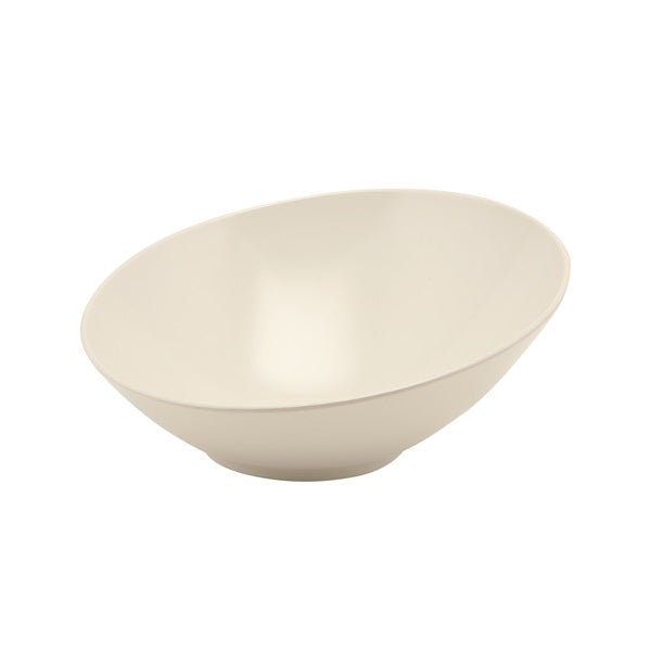 White Melamine Slanted Buffet Bowl 21 x 20 x 10cm pack of 1