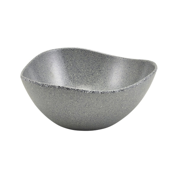 Grey Granite Melamine Triangular Buffet Bowl 25cm pack of 1