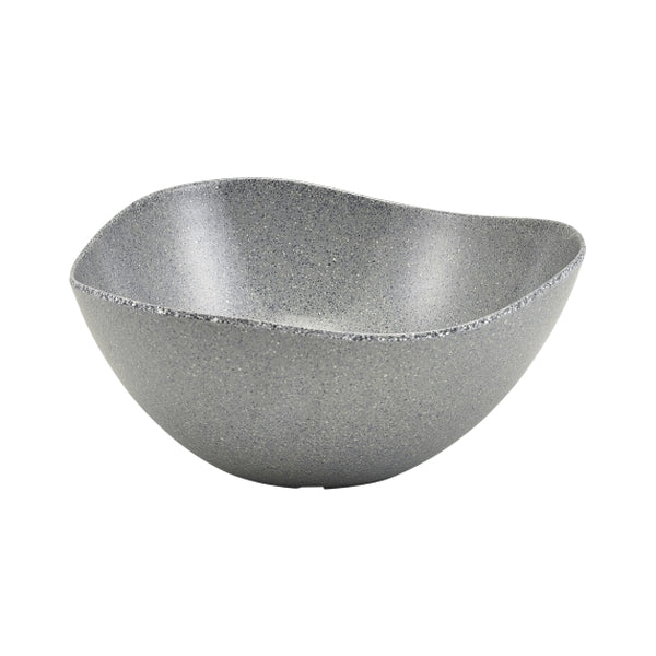 Grey Granite Melamine Triangular Buffet Bowl 28cm pack of 1