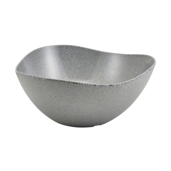 Grey Granite Melamine Triangular Buffet Bowl 35cm pack of 1