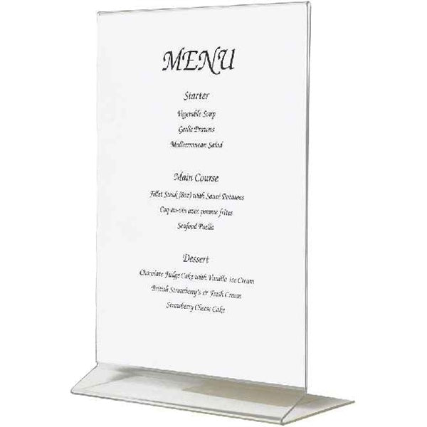 Acrylic Menu Holder A4 Size pack of 1