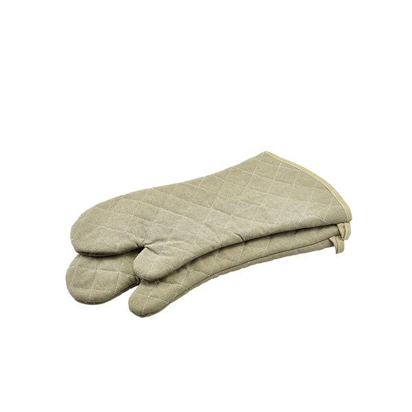 Flame Retardant 17" Tan Oven Mitt (Pair) pack of 1