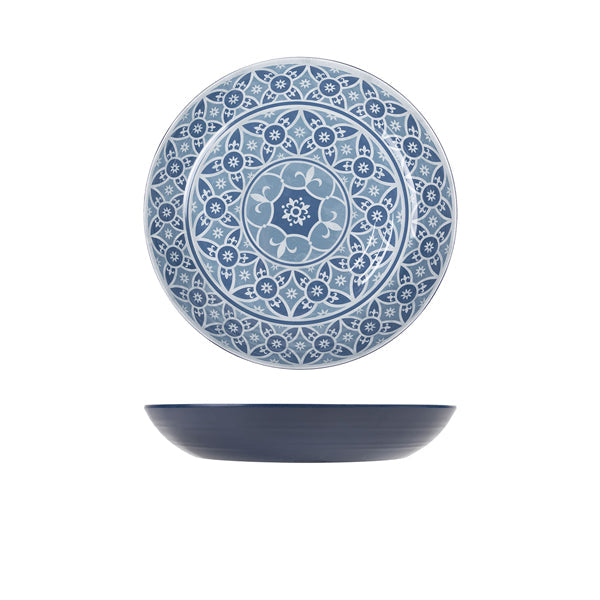 Blue Marrakesh Melamine Bowl 28 x 4.5cm pack of 1