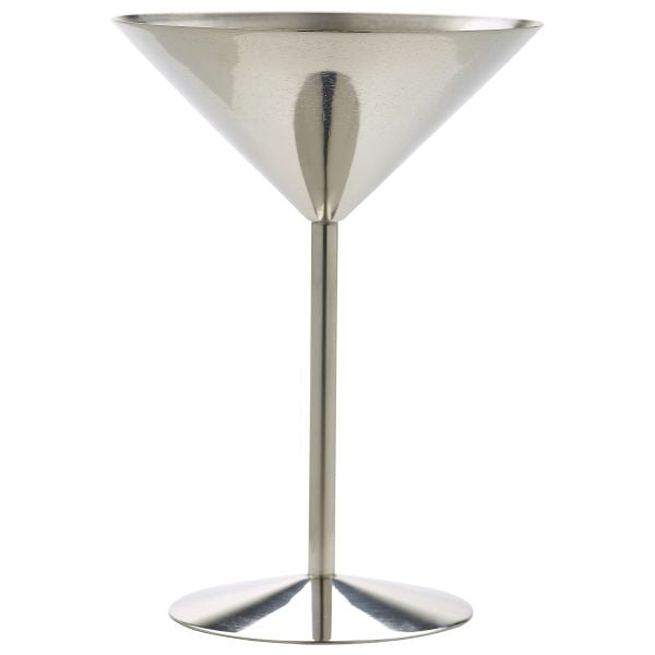 Stainless Steel Martini Glass 24cl/ 8.5oz pack of 1