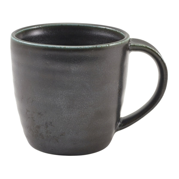 Terra Porcelain Black Mug 30cl/ 10.5oz pack of 6