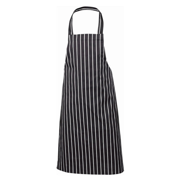 Navy Butchers Stripe Bib Apron 70cm X 100cm pack of 1